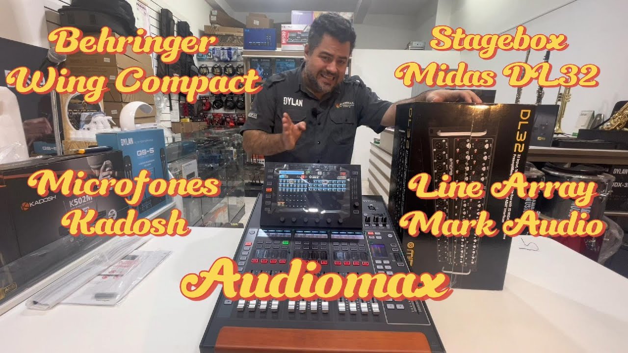 UNBOXING BEHRINGER WING COMPACT + MIDAS DL32 + LINE ARRAY MARK AUDIO