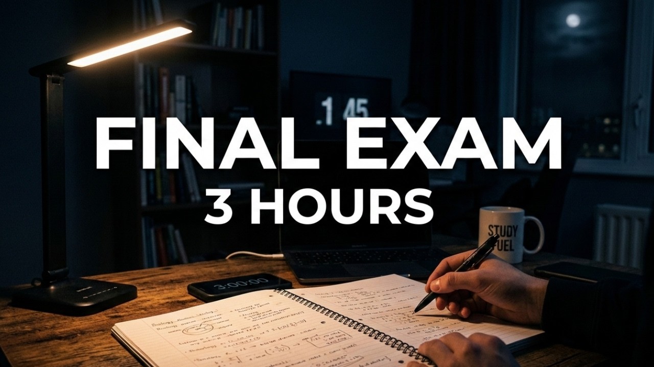3 Hour Study Music for Finals | 90 BPM Deep Focus (No Lyrics)