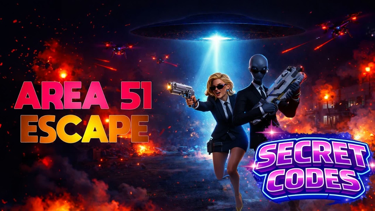 All Current Secret Codes Area 51 Escape [ROGUELIKE]