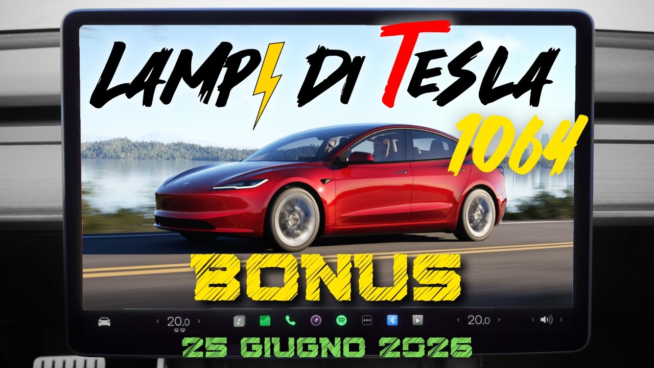 Continua il bonus permuta, 500kW attivo, Aggiornamento norma UNECE, Hackerato..⚡️Lampi di Tesla 1064