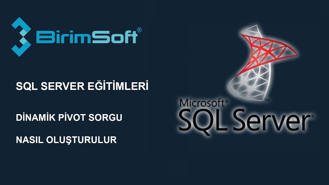 SQL Server Dinamik Pivot kullanımı (Kolonların dinamik olarak başka tablodan gelmesi)