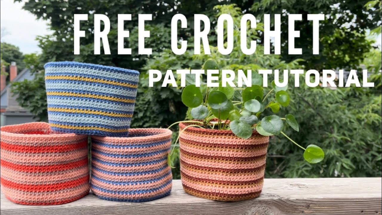 Free Crochet Tutorial - Vernon Planter Cover | WAVELENGTHS