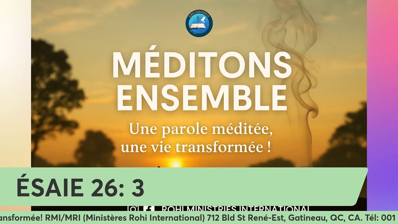 MÉDITATION QUOTIDIENNE