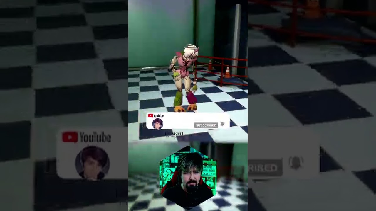 Ошибка в детском саду и исправленный Монти в FNAF Security Breach