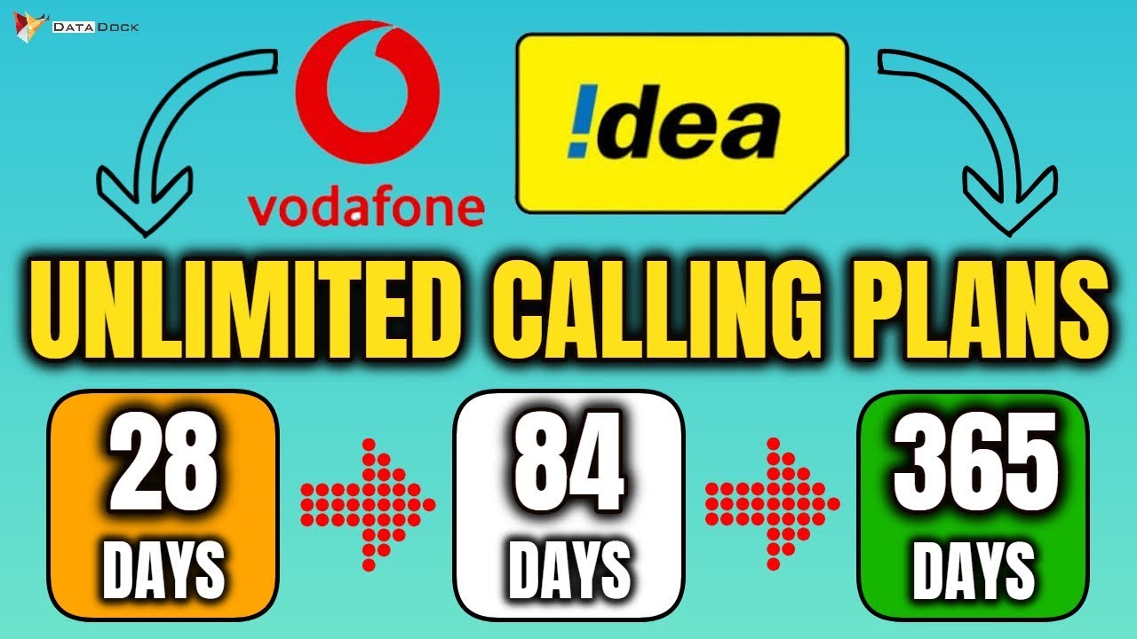 Unlimited Calling Plans for Vodafone And Idea Users with Unlimited Data & 365 Days Validity