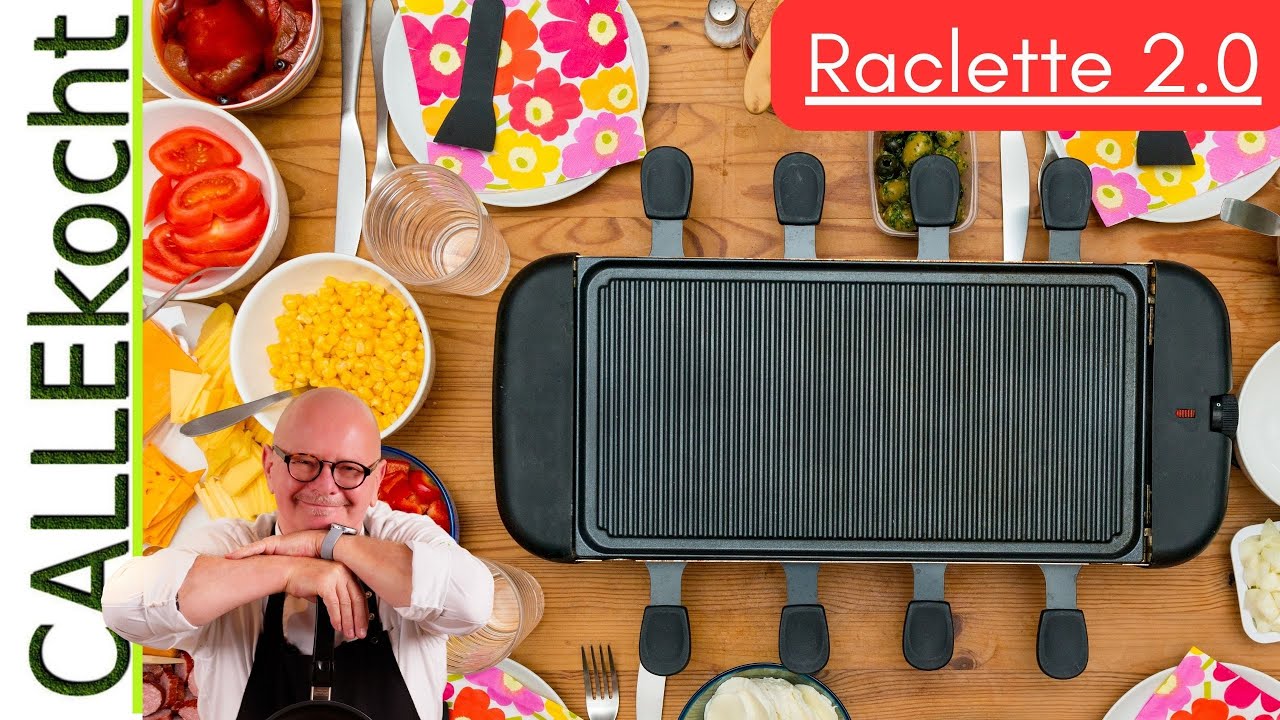 Raclette 2.0: Billige Grillplatte durch Teppanyakiplatte getauscht.