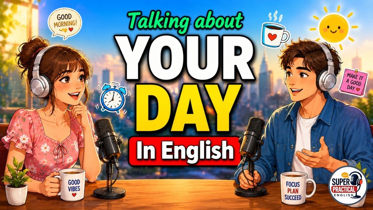 Talking about your day | English Learning Podcast