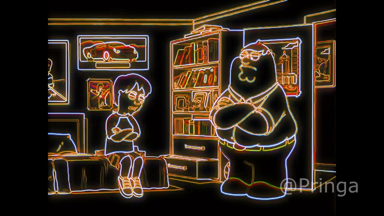 Питер избивает Кайла, вокодируя под Thriller