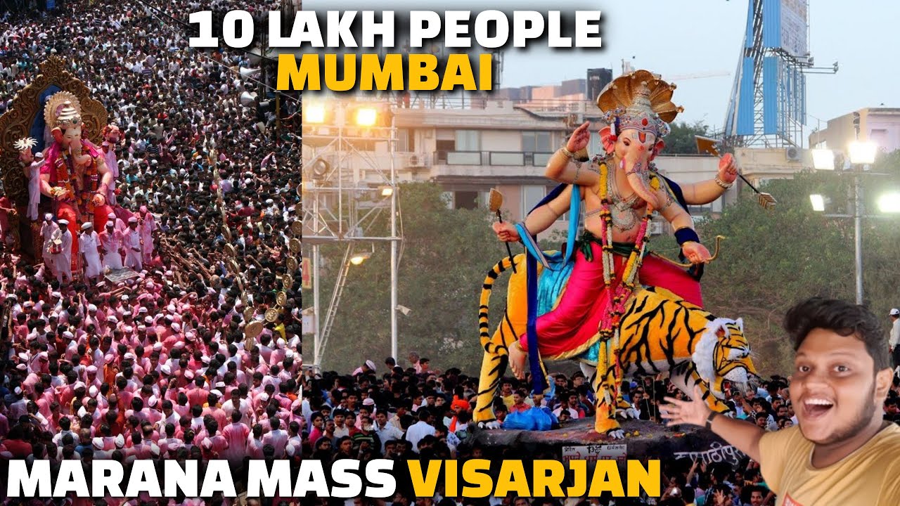 Marana mass 🔥 Mumbai visarjan 2022 | India's most famous festival