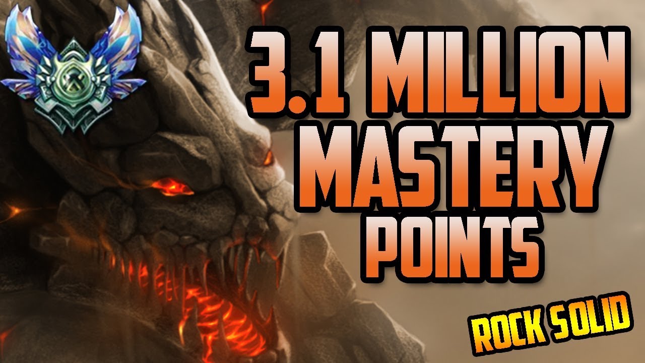 DIAMOND KR Support Malphite 3,100,000 MASTERY POINTS- Spectate Highest Mastery Points on Malphite