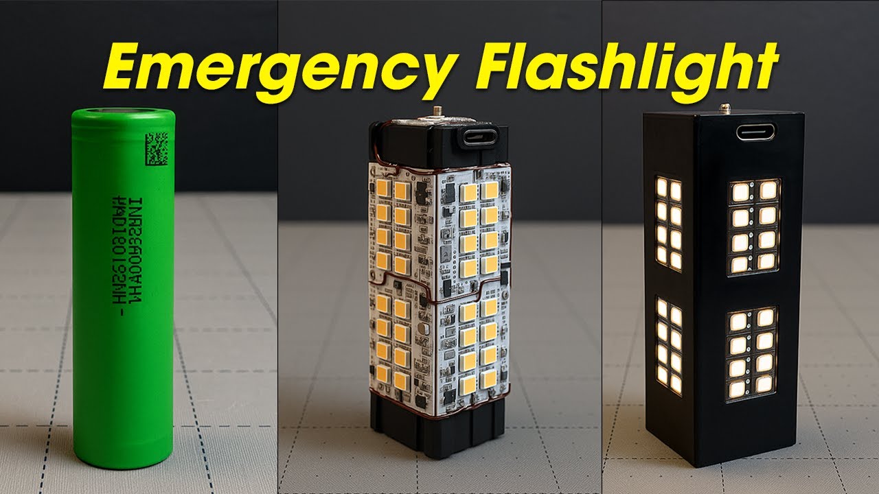 Compact Emergency Flashlight from an 18650 Cell