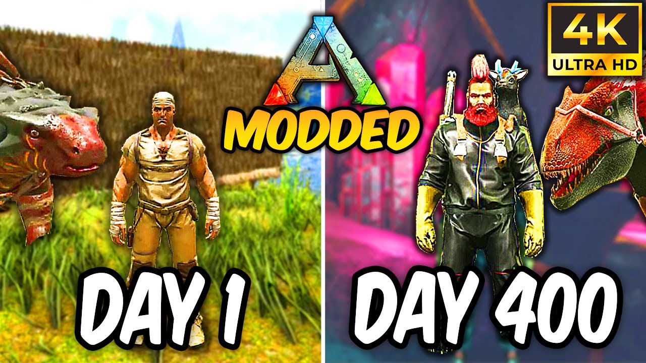 I Spent 400 Days in ARK Modded with New Dinosaurs... Here's What Happened