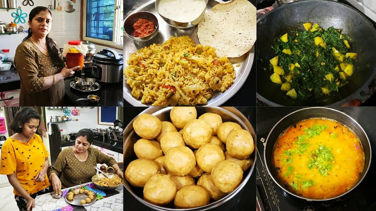 WEEKEND LUNCH TO DINNER FULDAY ROUTIN, BESAN LADDU, LAUKI PULAO, KADHI, PALAK SABJI, DAL FRY, PHULKA