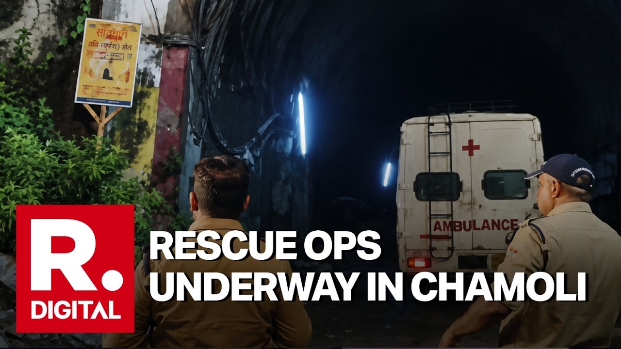 RESCUE ON WAR FOOTING! 16 Saved, 3 Still Trapped As Water & Debris Flood Chamoli Tunnel