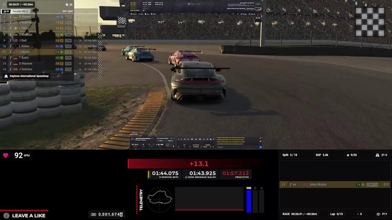 🔴iRacing | Porsche Cup | Daytona International Speedway