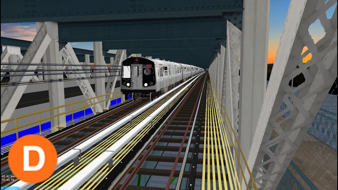 OpenBve: Coney Island Bound (D) | Concourse Exp | 6 Ave Exp | R160