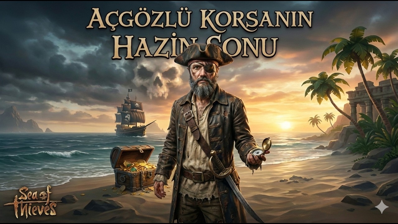 Sea of Thieves | AÇGÖZLÜ KORSANIN HAZİN SONU | (Miserable ending of a greedy pirate) NO COMMENTARY