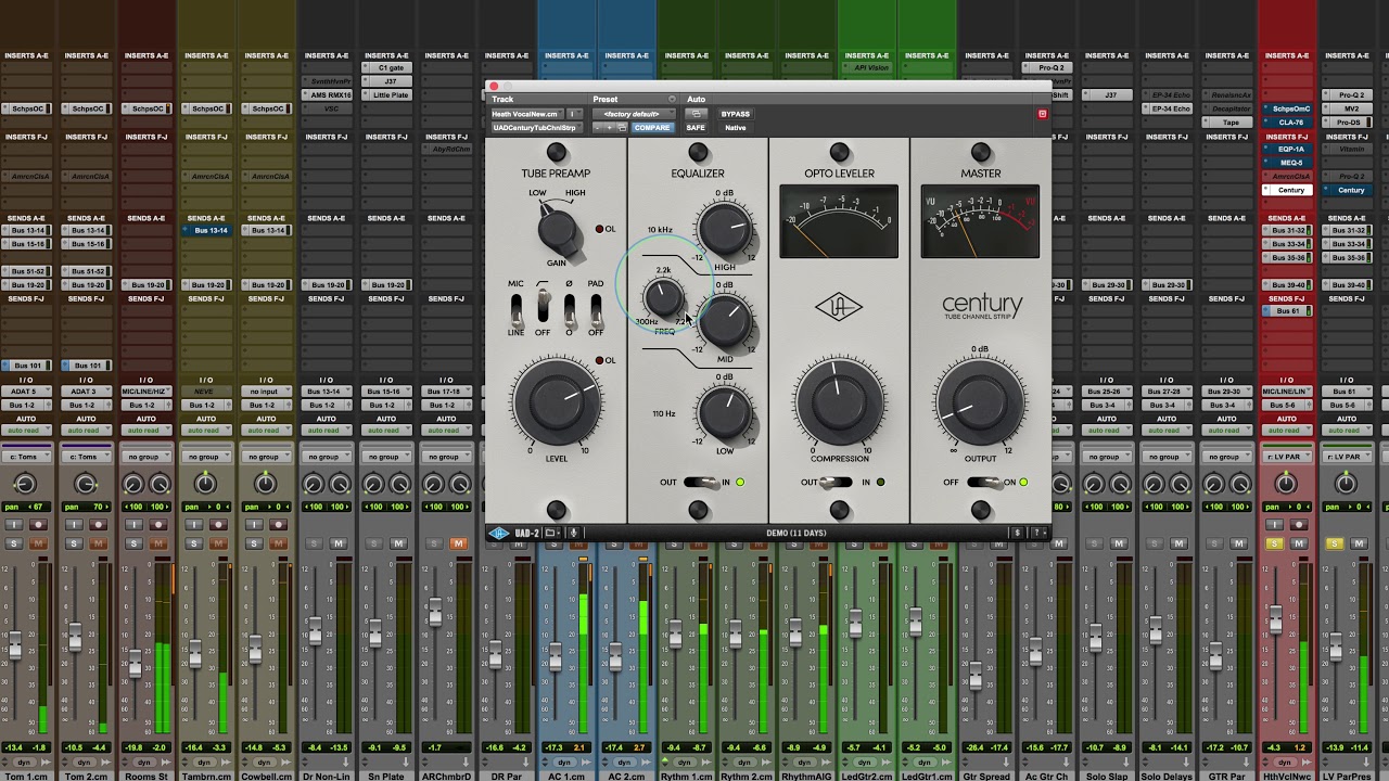 Universal Audio — Century Tube Channel Strip — Микширование с Майком, плагин недели