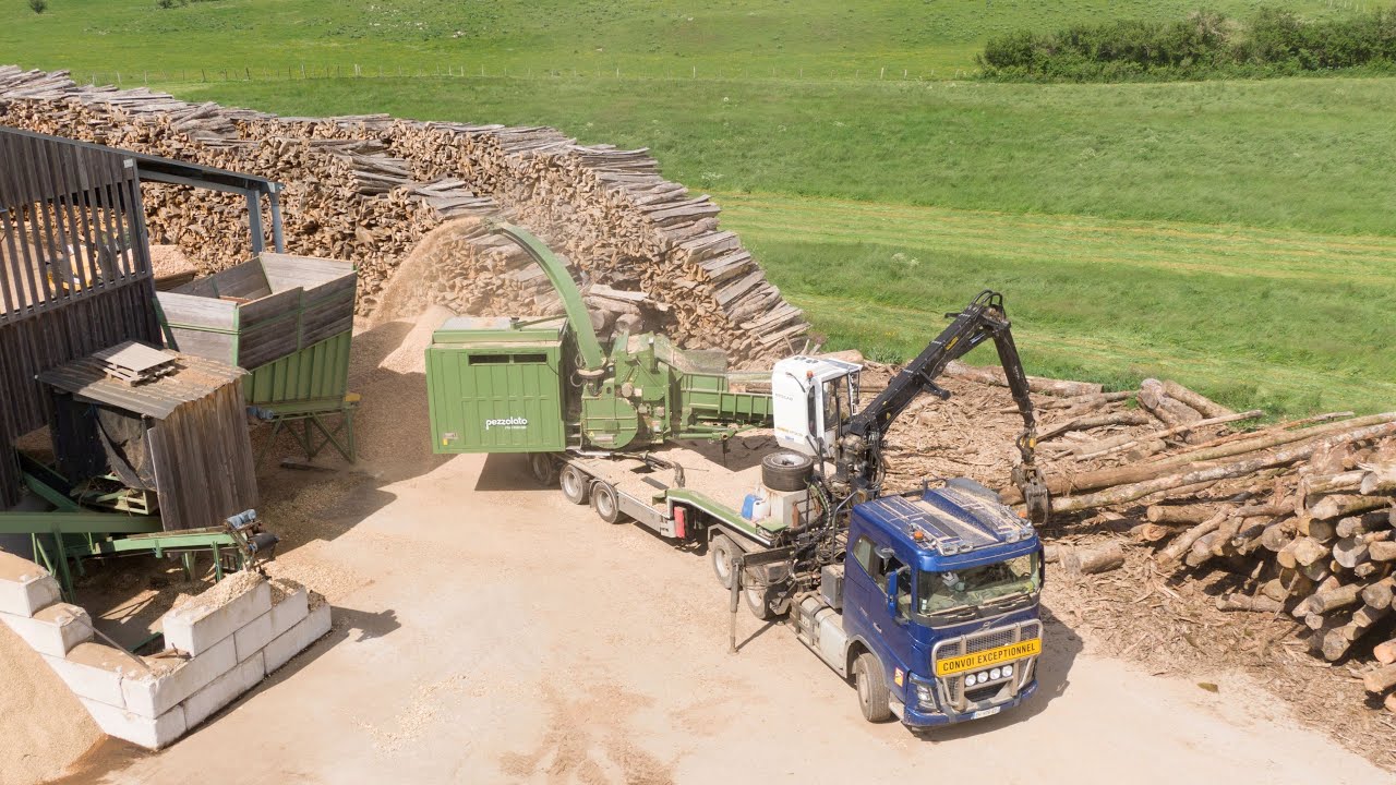 PEZZOLATO PTH 1400/1000 M - Cippatore a tamburo/ Drum chipper driven by 1150hp CAT autonomous engine