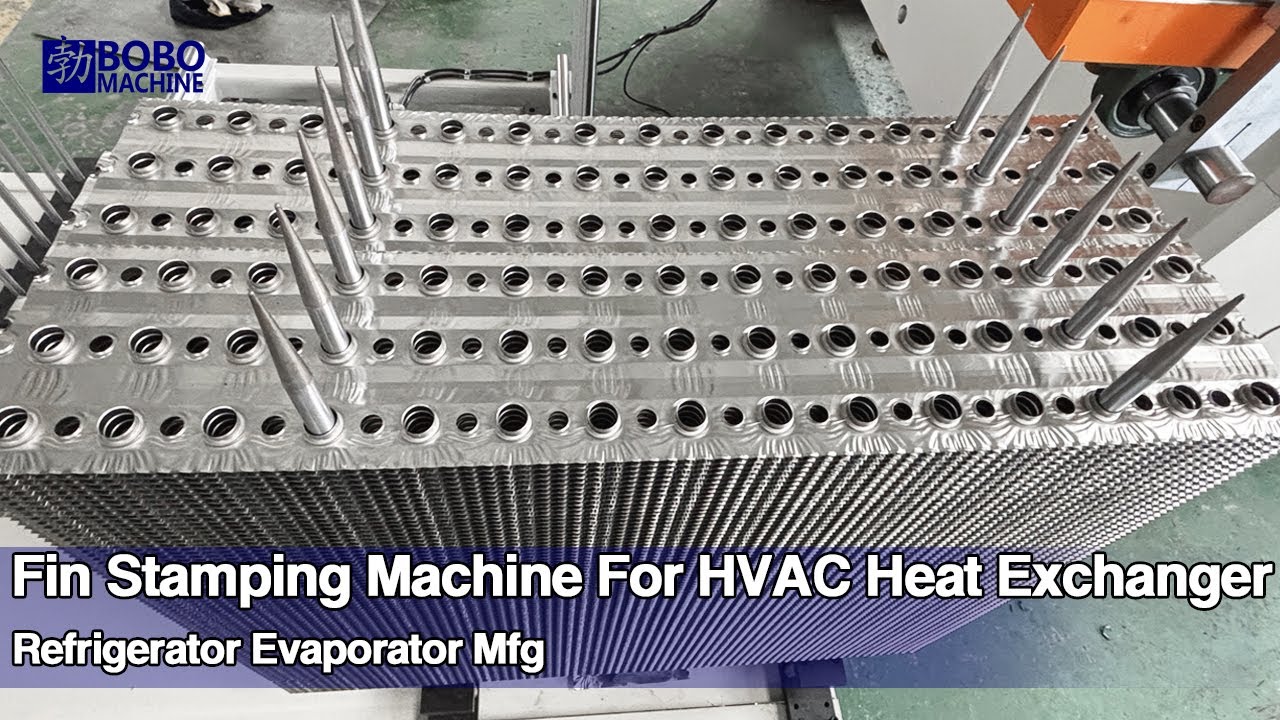 Fin Press Machine For HVAC Heat Exchangers +Material Change Explanation