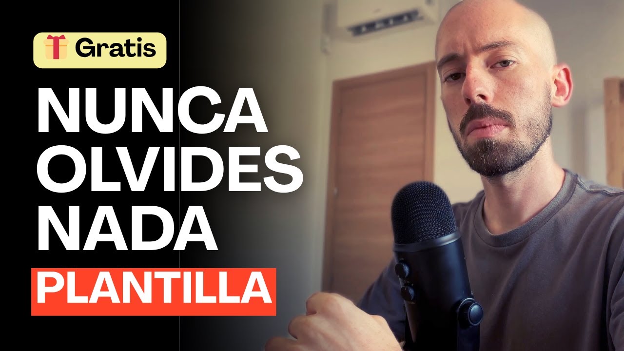Cómo NUNCA OLVIDAR lo que ESTUDIAS con esta PLANTILLA GRATIS (Curva del Olvido)