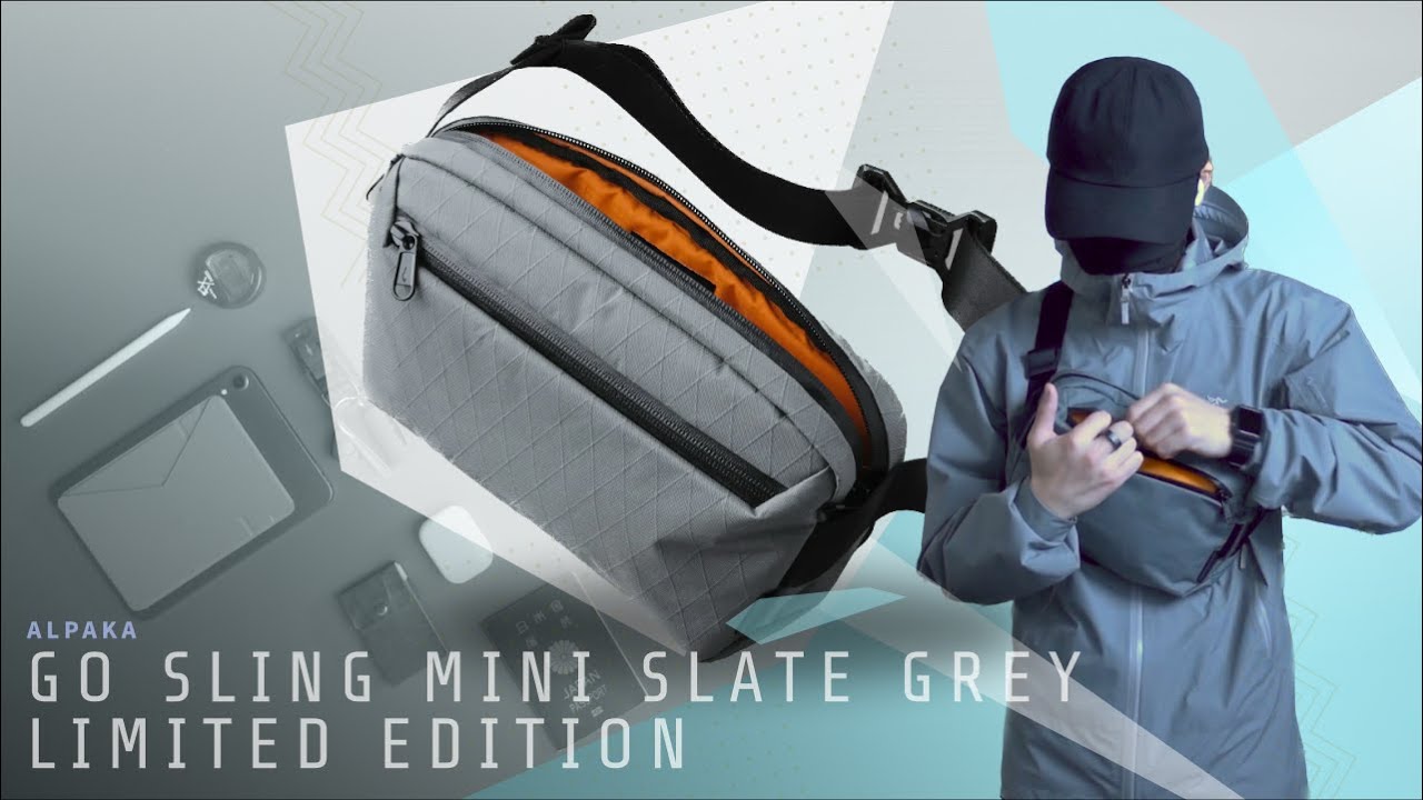 ALPAKA GO SLING MINI SLATE GREY LIMITED EDITION / The Cleanest Masterpiece Sling - BPG_186