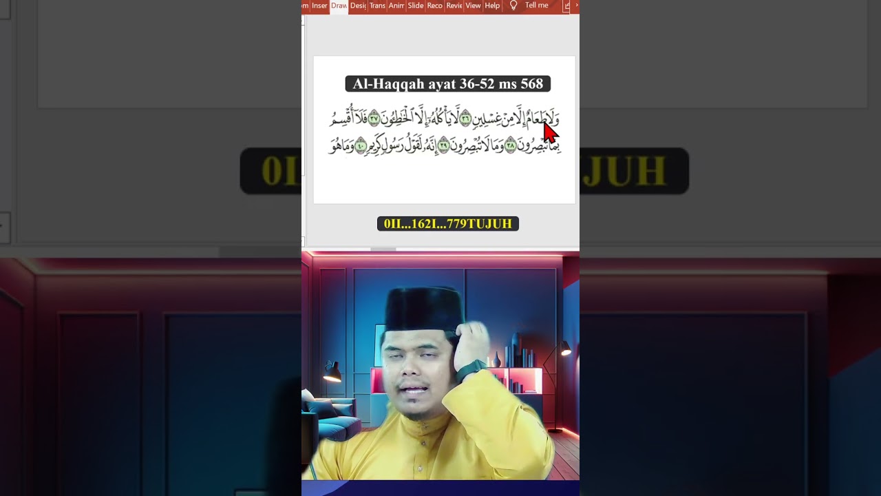 CEPATQURAN TAJWID Ustaz Zul Apandi Surah Al-Haqqah ayat 36-52 ms 568