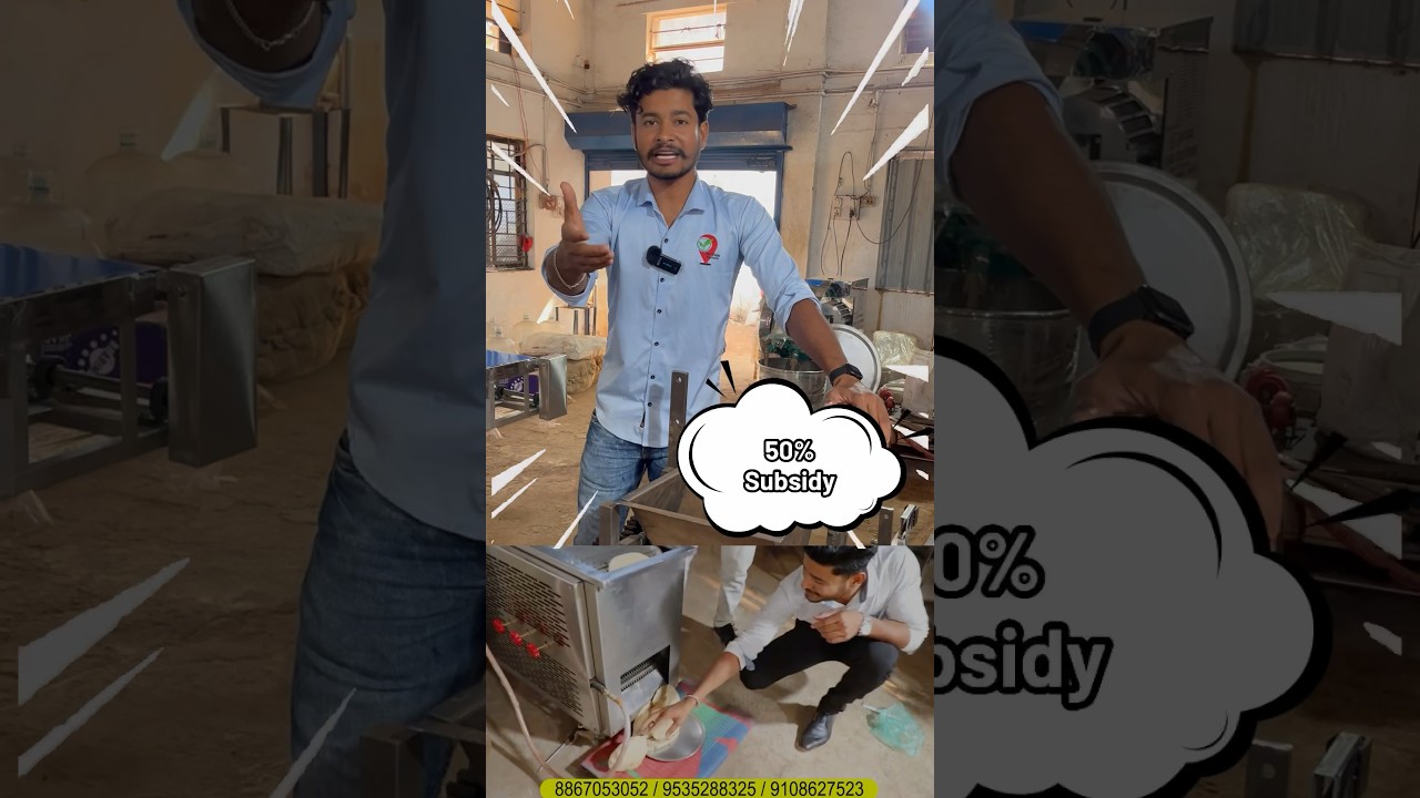 🔥Automatic Rotti Machine @ Hubli #chapati #roti Ram Food Solutions #Rottimachine