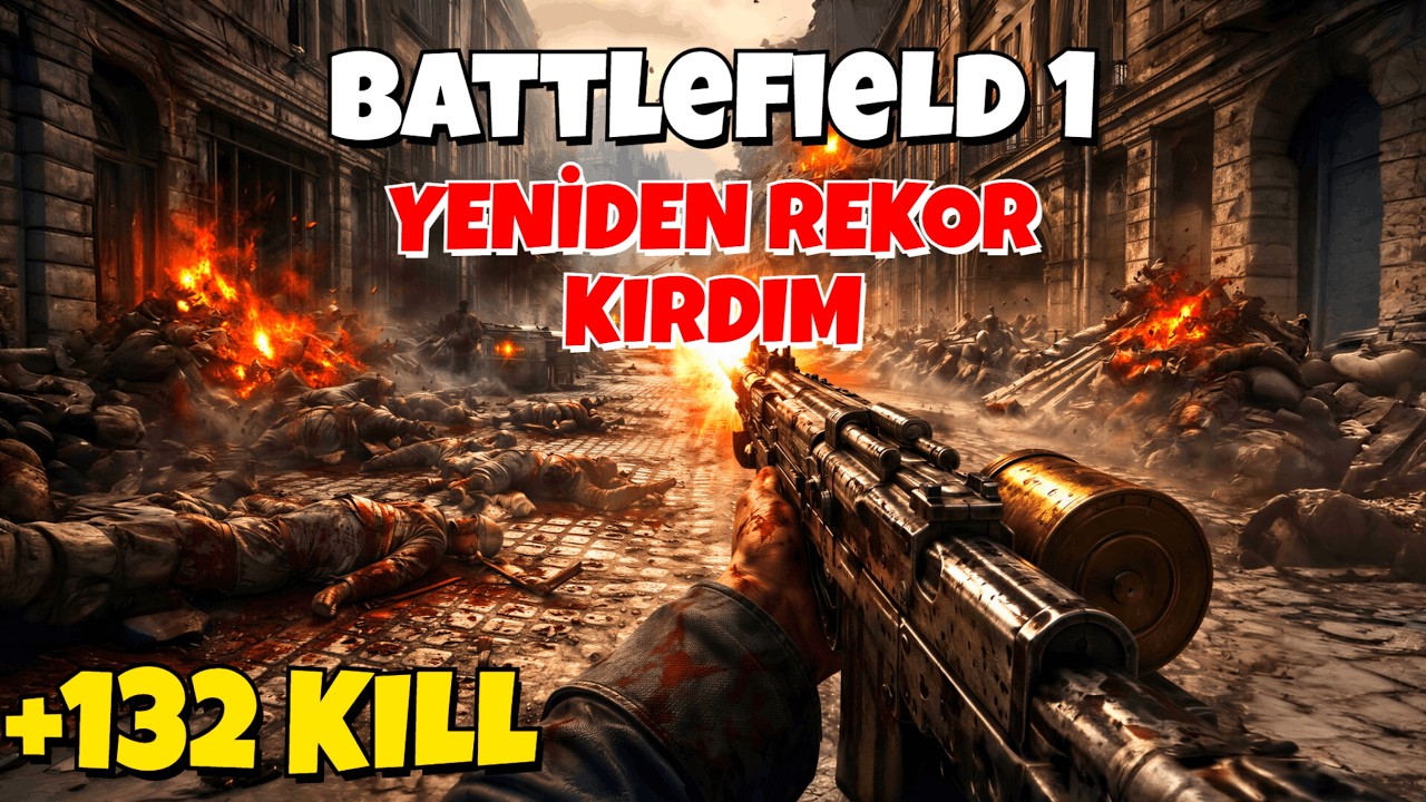 Battlefield 1 Amiens Şehri Operasyon Modu I SMG08/18 +132 KİLL