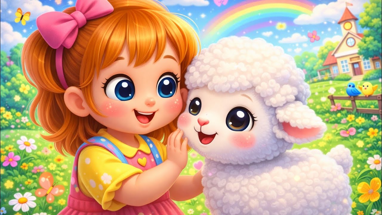 Mary Had a Little Lamb 🐑🎶| Kinderfun - Nursery Rhymes and Kids Songs