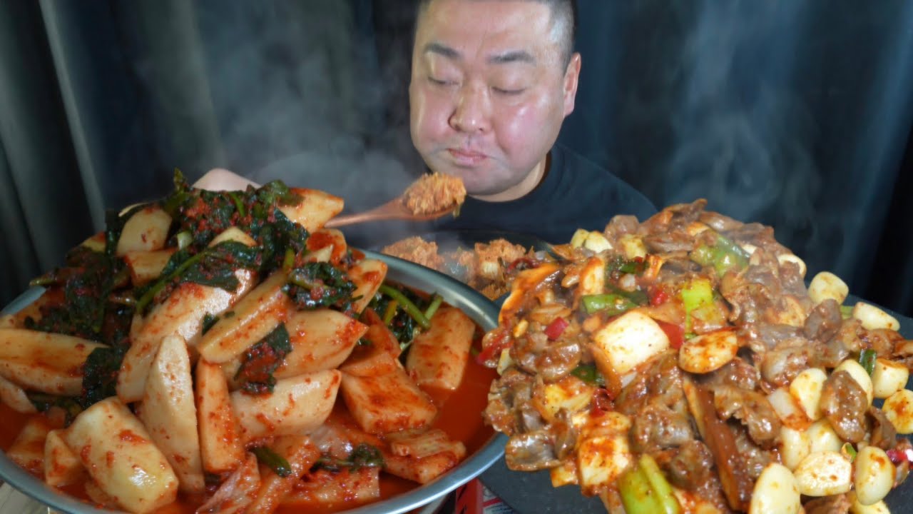 동석이표 닭똥집 !! 석박지 & 총각김치!! 내 배는 오늘 폭식모드다 😂 