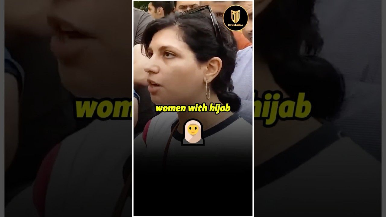 🧕 Iranian Woman Confronts Muslim About Hijab | Mansur | Speakers Corner #shorts