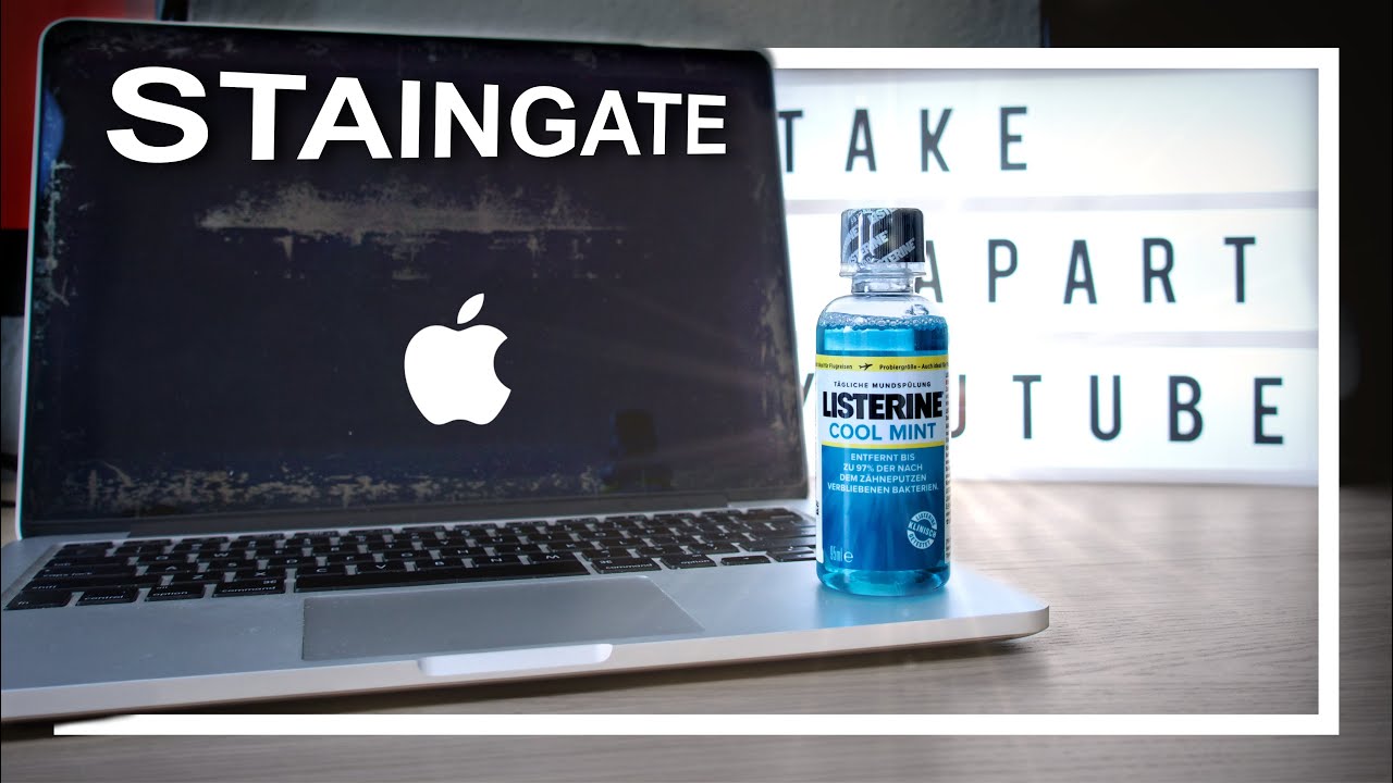 Ремонт экрана MacBook PRO | Очистка антибликового покрытия | Как удалить пятна с покрытия | 4K