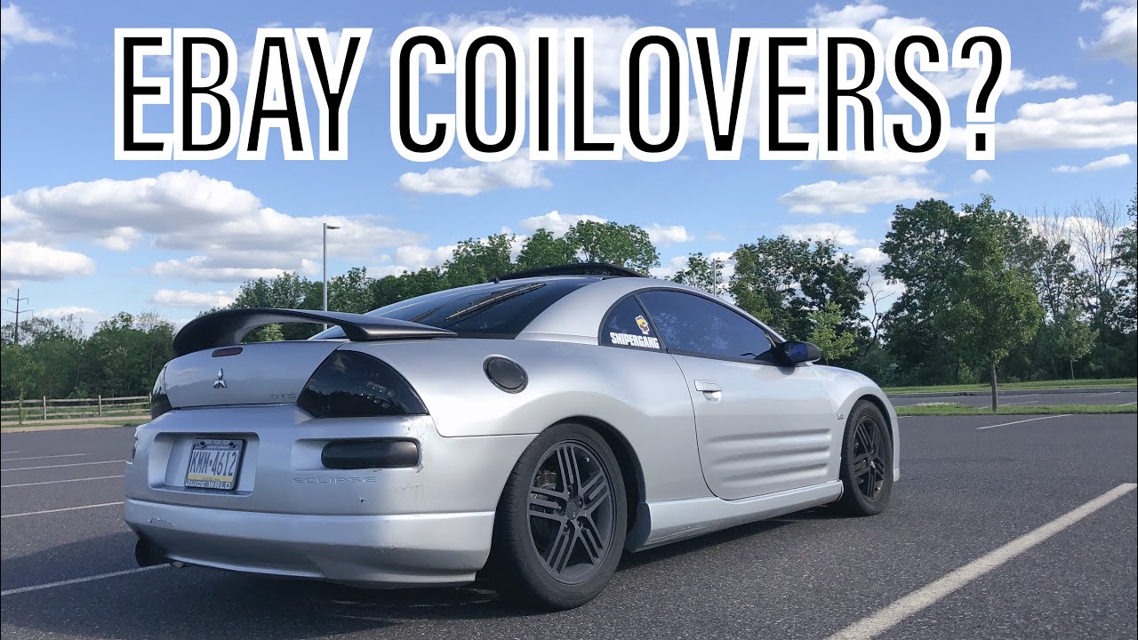 EBAY COILOVERS! ARE THEY WORTH IT??? FULL REVIEW OF MY 2003 ECLIPSE WITH MAXPEEDINGRODS COILOVERS!!!