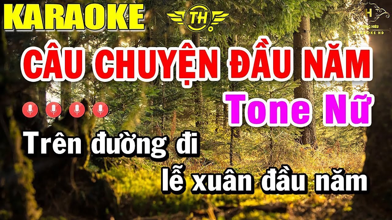 Câu Chuyện Đầu Năm Karaoke Tone Nữ Nhạc Sống | Trọng Hiếu