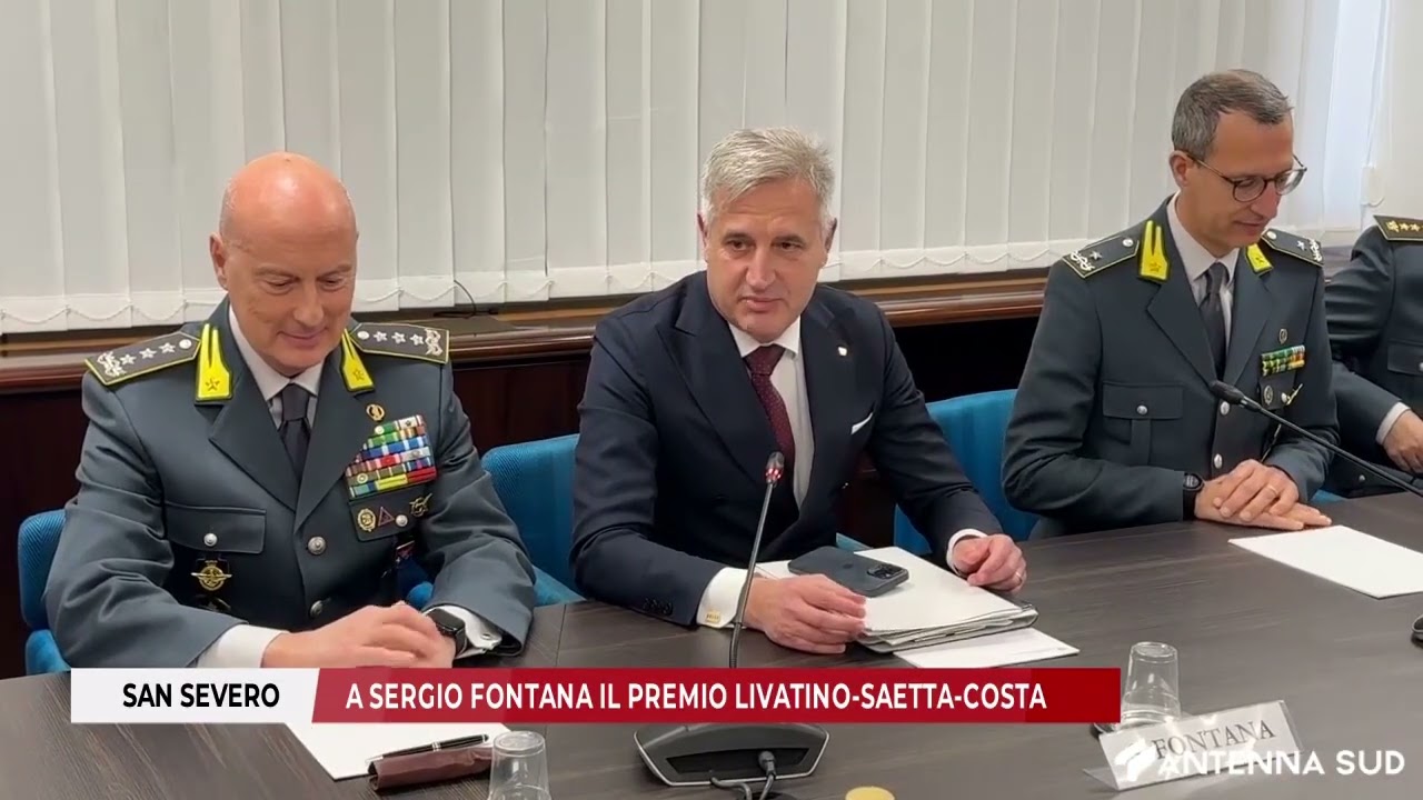 4 OTTOBRE 2025 - SAN SEVERO,   A SERGIO FONTANA IL PREMIO LIVATINO SAETTA COSTA