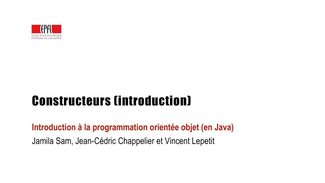 Constructeurs (introduction)