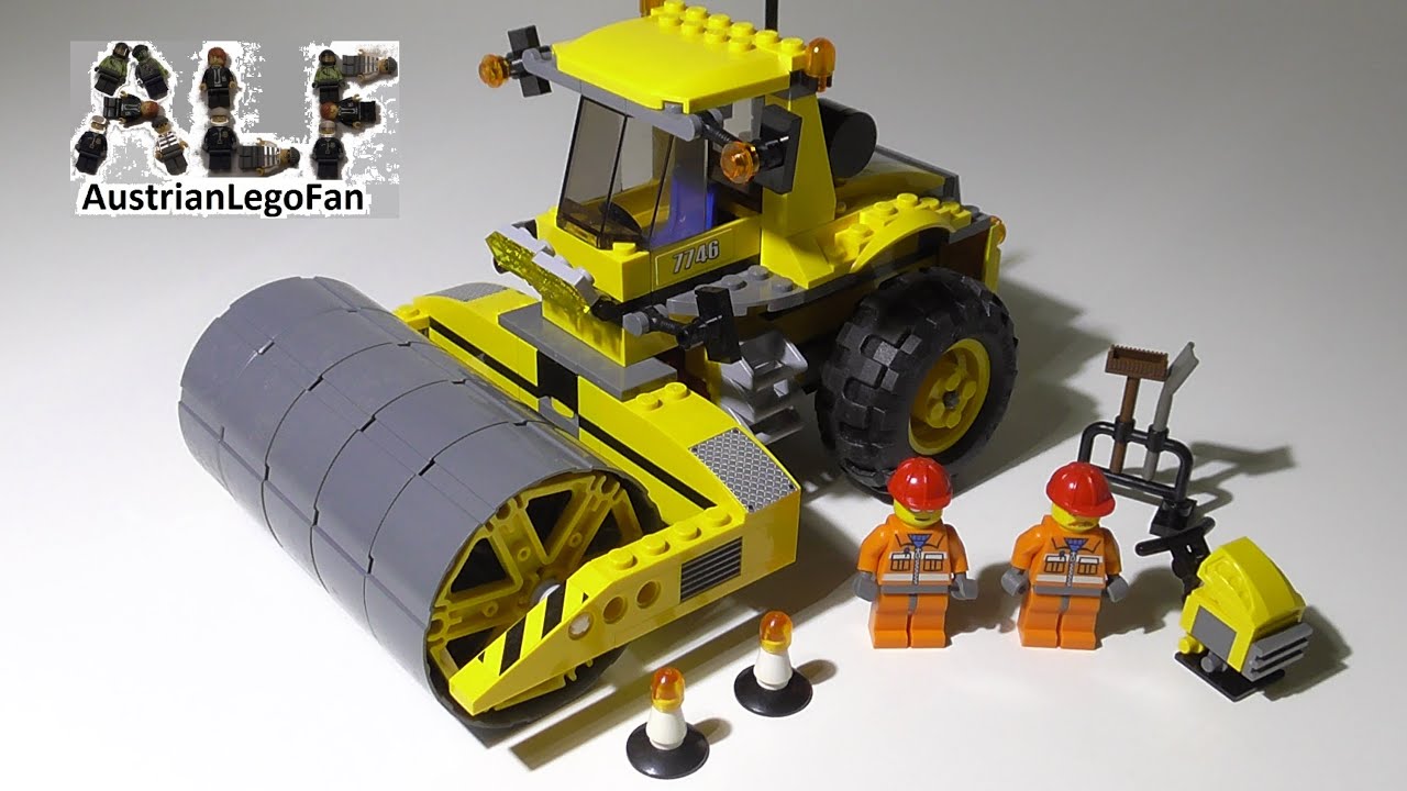 Lego City 7746 Single Drum Roller Speed Build
