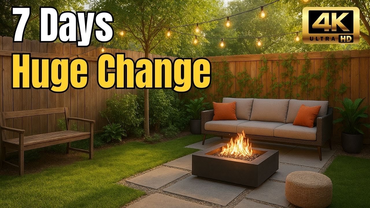 🚀 Extreme Backyard Makeover: How I Transformed My Tiny Space in Just 7 Days! 🌿✨