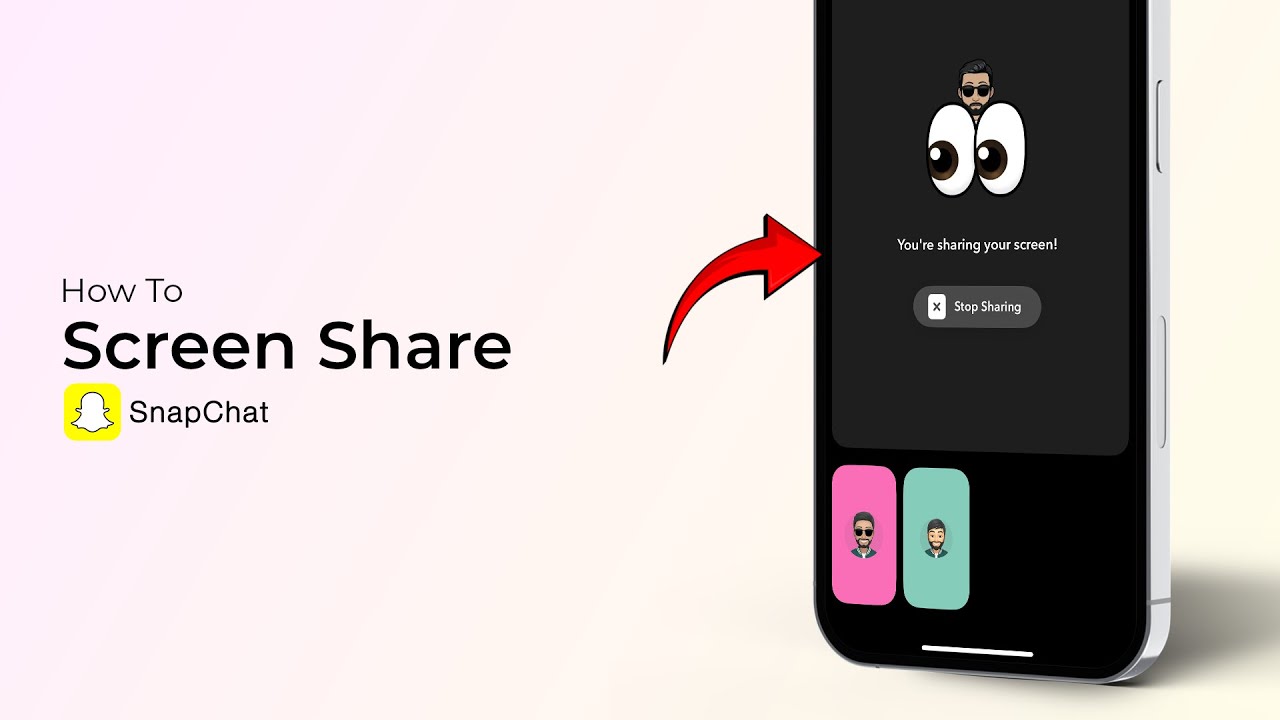 Как поделиться экраном в Snapchat?