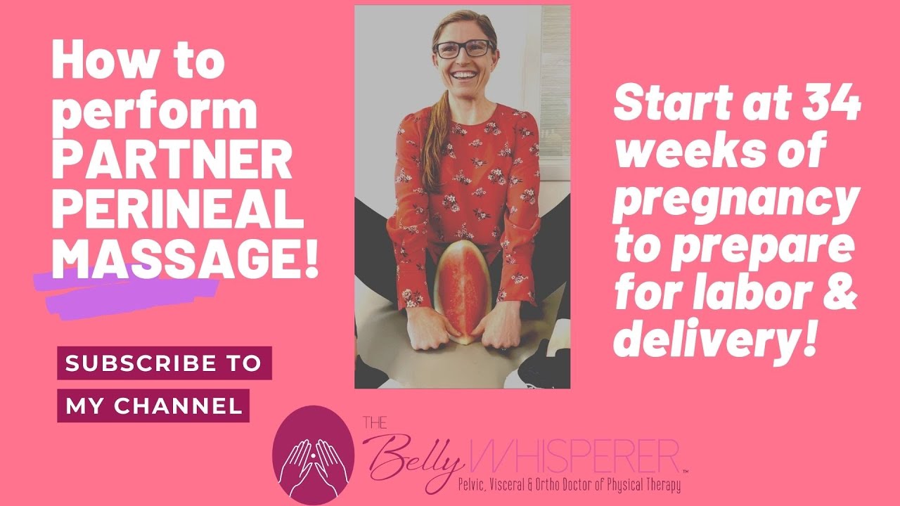 Partner Perineal Massage Watermelon Live Demo by The Belly Whisperer