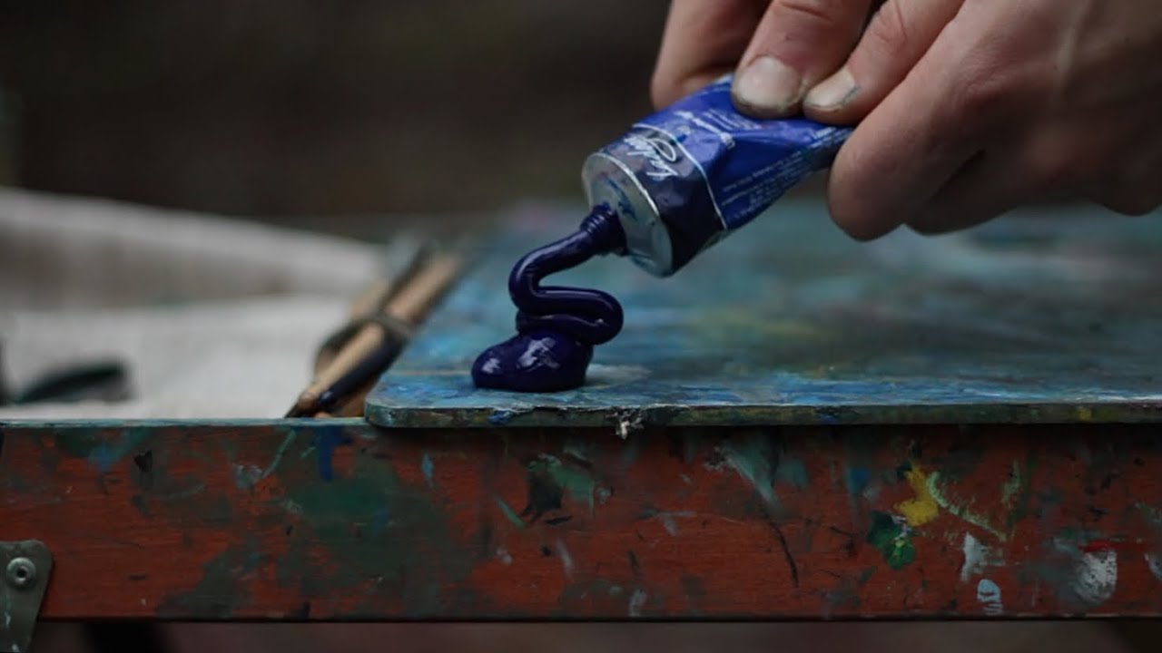 Plein Air Painting Deep In The Forest