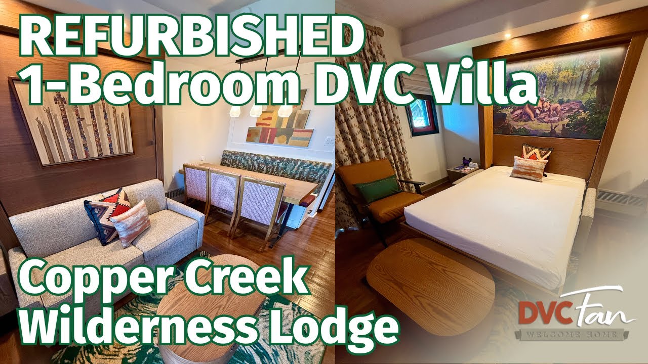 Tour the NEW Refurbed Copper Creek 1‑Bedroom Villa at Disney's Wilderness Lodge!