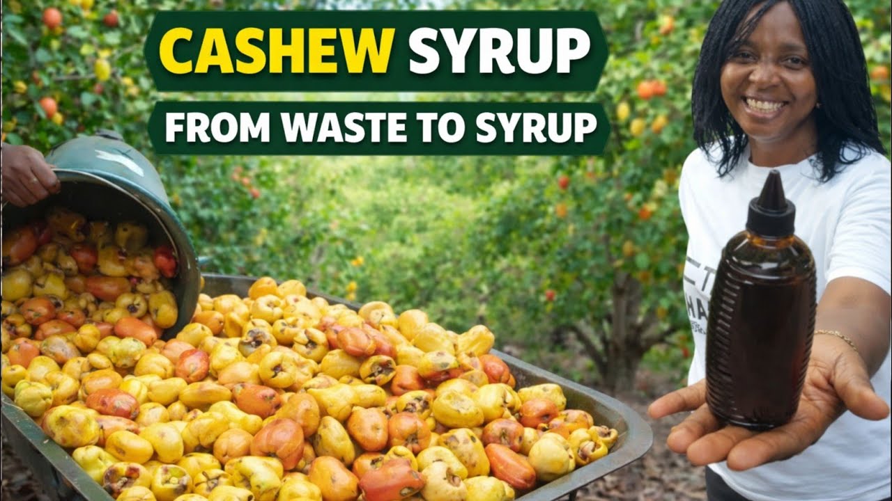 How to Make Cashew Fruit Syrup | Natural Sweetener from Cashew Apple