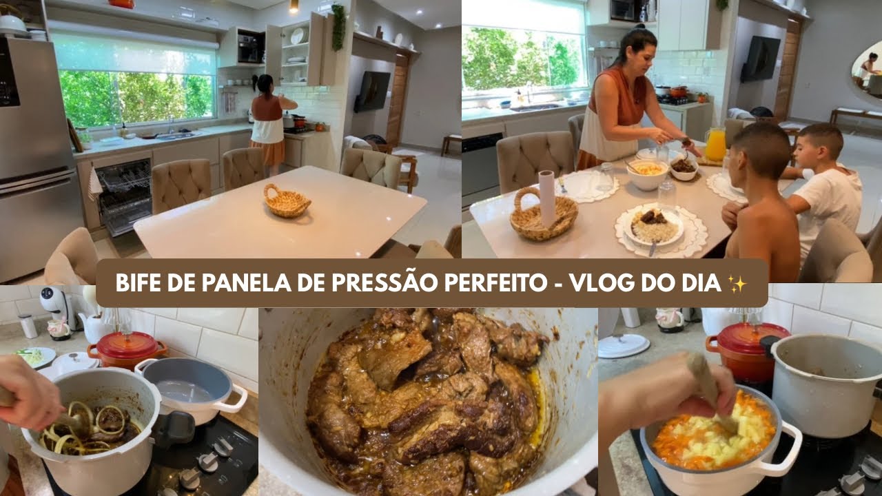 🔥Esse Bife de Panela Fica MUITO Suculento | Almoço Caseiro / Rotina com a 🏠 