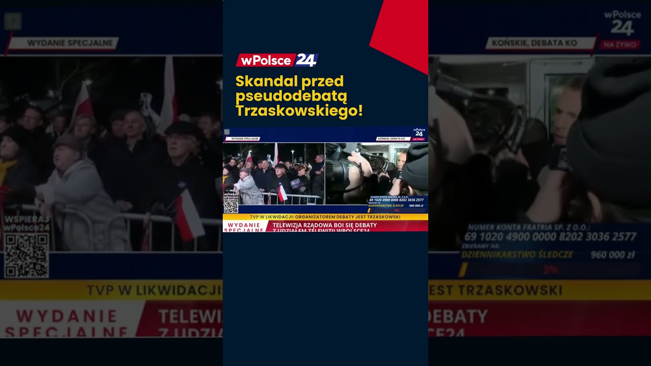 Skandal przed debatą Trzaskowskiego!