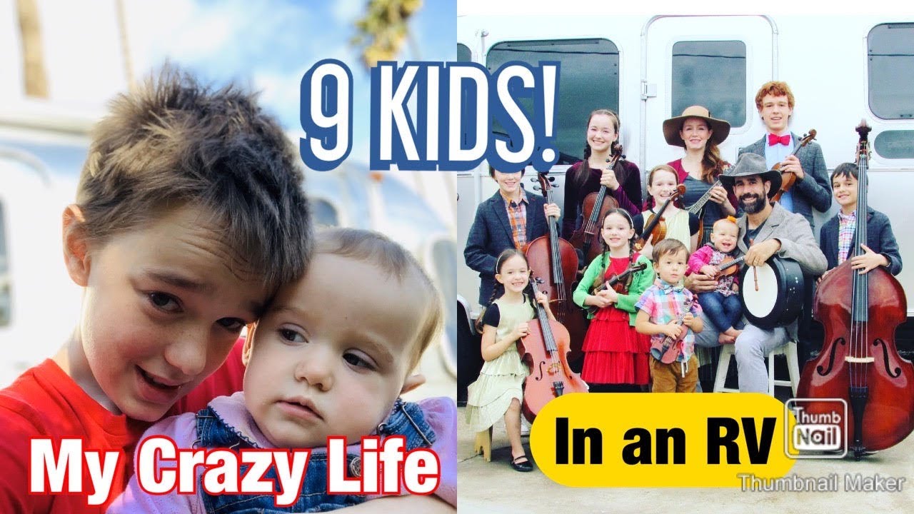 9 KIDS IN AN AIRSTREAM! My Crazy Life... 14 year old cellist.
