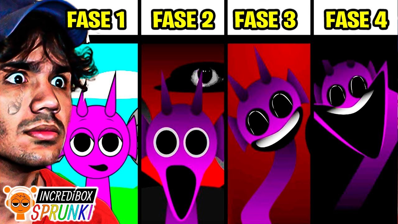 Fase 1 VS Fase 2 VS Fase 3 VS Fase 4 VS Fase 5 no Incredibox Sprunki!