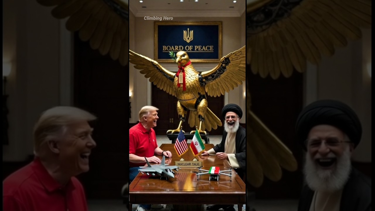 Donald Trump vs Ali Khamenei 😂 | Nuclear Talks Turn Into a Comedy Scene😂 #funnyshorts #trump  #viral