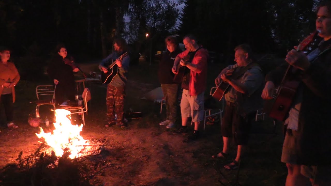 Sranda výlet na Zámek - Zpívaná u OHŇĚ 🎸 Zruč nad Sázavou  2018 #country #jamvíkend #zpívaná #zábava
